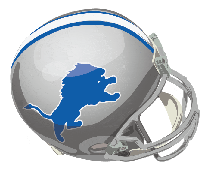 Detroit Lions 1970-1982 Helmet Logo fabric transfer